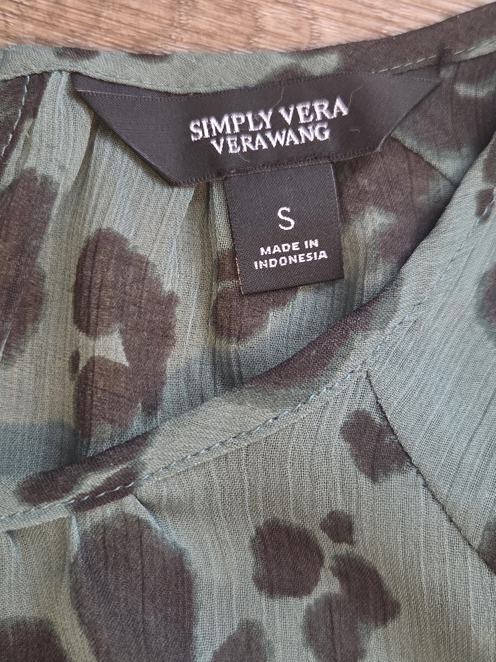 Simply Vera Vera Wang Teal Floral Tie-Waist Maxi Dress - Picture 5 of 5